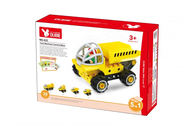 Bouwstenen Betonmixer 5in1 (38 stenen+5 kaarten)