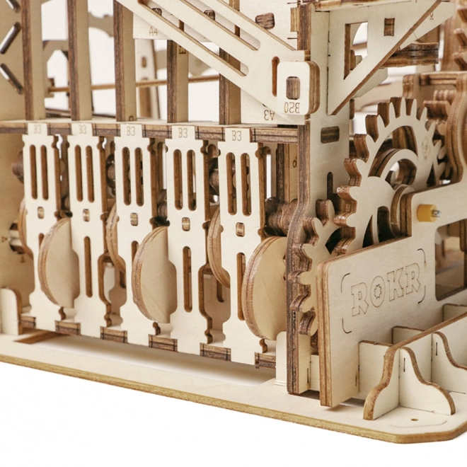 Houten 3D-puzzel Rokr Knikkerbaan Parkour