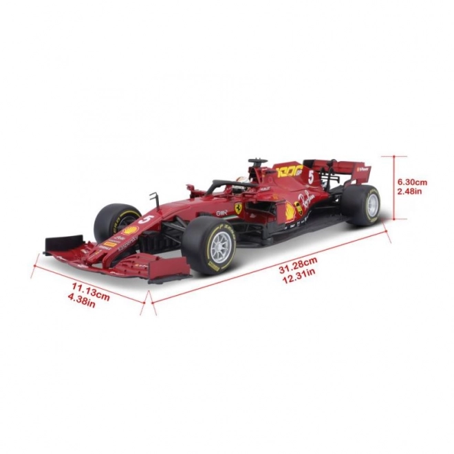 Metal Model Car Ferrari SF1000 F1 2020 Tuscan GP Sebastian Vettel