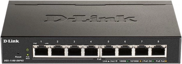 Smart Switch DGS-1100-08P 8xGE PoE