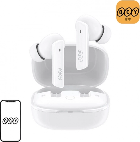Kabellose Kopfhörer QCY HT05 mit ANC Weiß