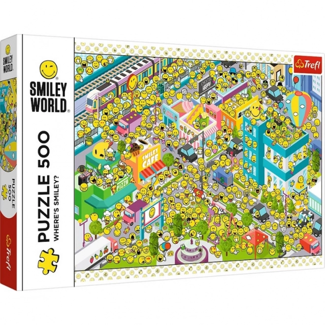 Puzzel Smiley - Waar is Smiley? 500 stukjes