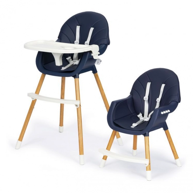 Ecotoys Eetstoeltje 2-in-1 blauw