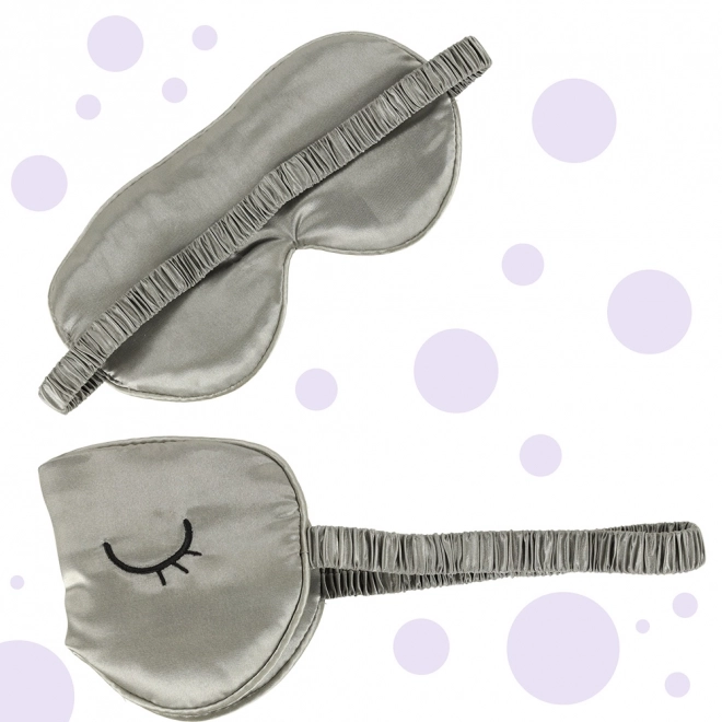 Schlafmaske mit Tragetasche Grau