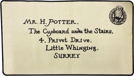 Harry Potter Letter Doormat 74x130 cm