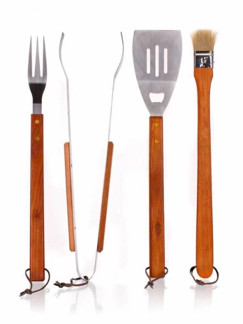 Set van 4-delige grillgereedschap