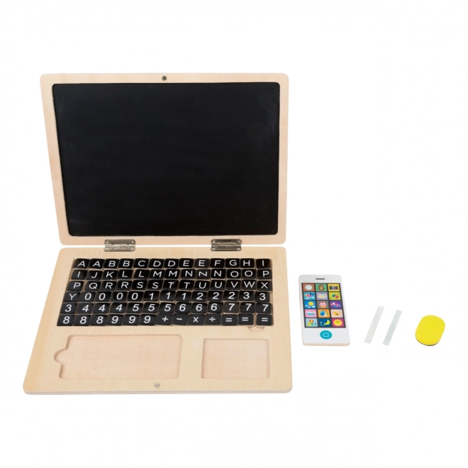Magnetische houten laptop Small Foot