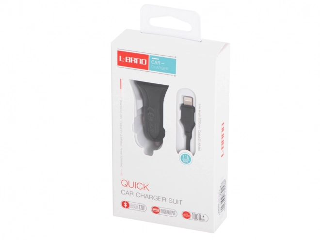 L-BRNO Duale autolader USB + Lightning