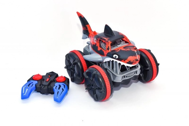 Amfibisch auto haai rood