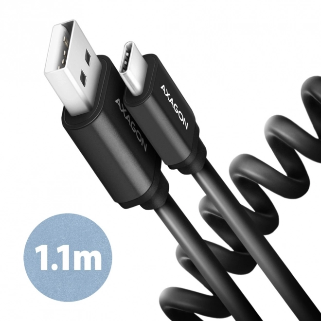 Axagon Twister USB-C to USB-A Cable