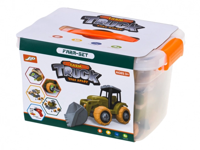 Farm Playset with Tractor and Tools for Kids