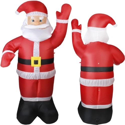Aufblasbarer Nikolaus mit LED-Beleuchtung 180 cm