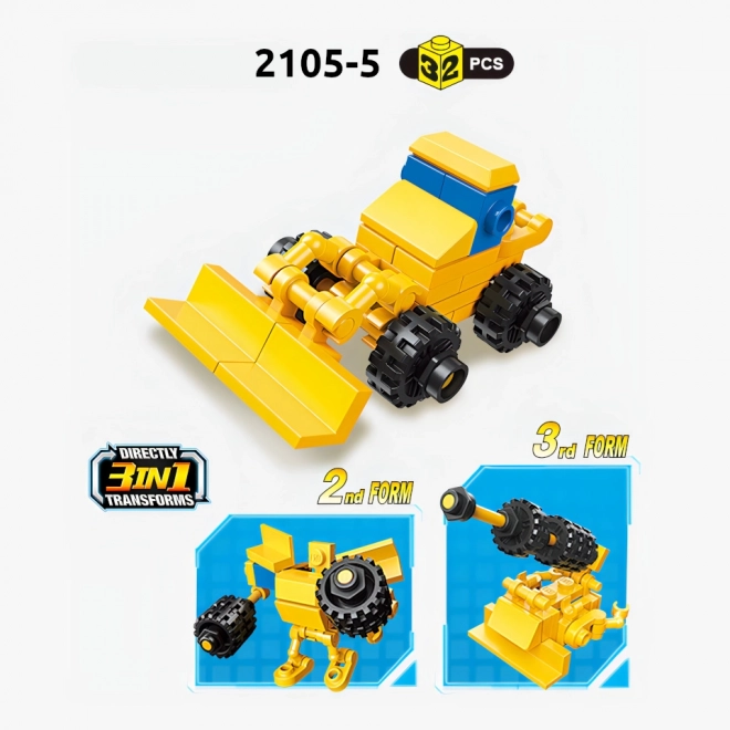 Qman Bouwset Politie Ingenieursteam 3-in-1