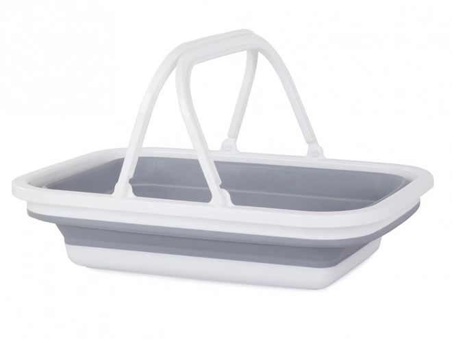 Panier d'achat pliable en silicone avec poignées