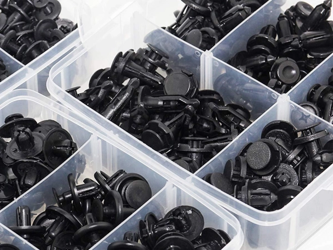 Set of Upholstery Clips for Car