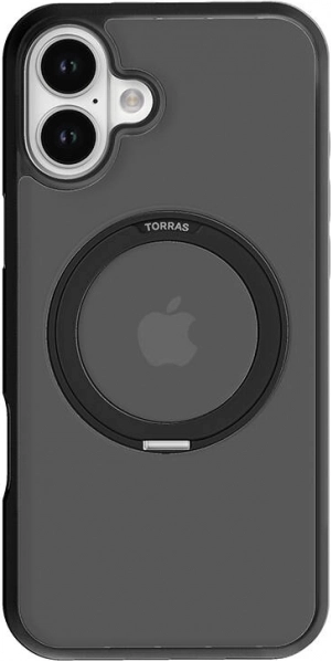 TORRAS Ostand Pro Protective Case for iPhone 16 – Black