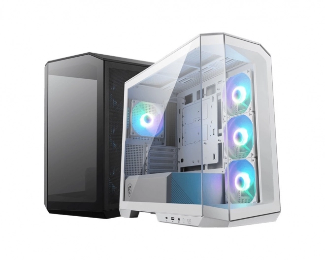 Kast MAG PANO M100R PZ wit met gehard glas en USB