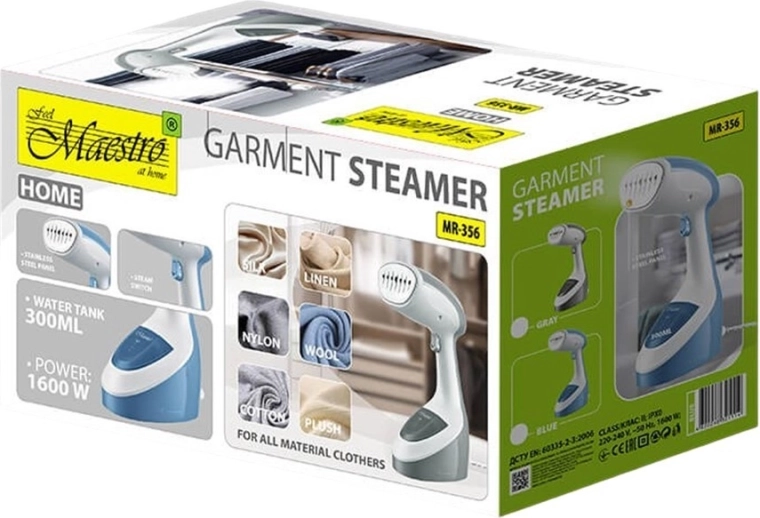 Puissance 1600 W et vapeur 25 g/min