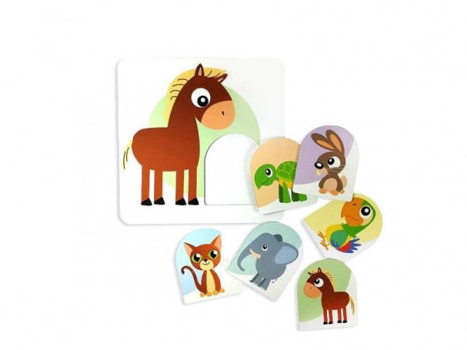 Kleine en grote dierenplaatjes