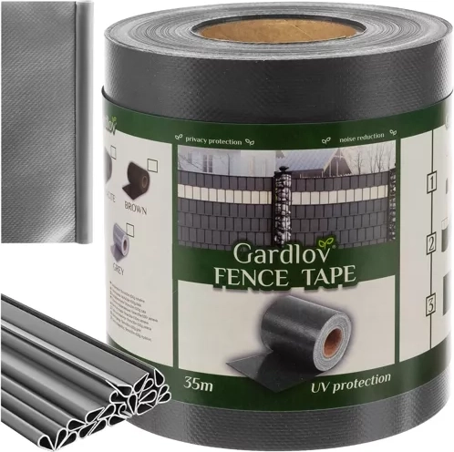 Ruban de clôture gris Gardlov 19 cm x 35 m