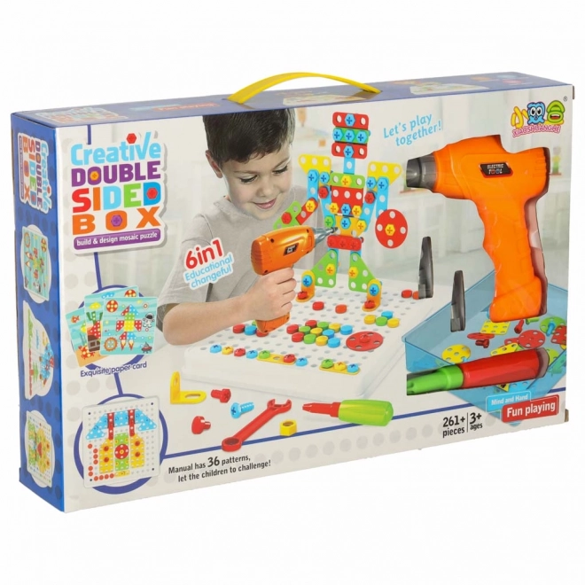 Kit de construction à vis en plastique - 261 pièces
