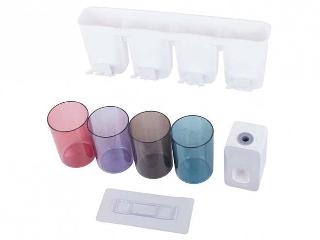 Organizer voor tandenborstels met tandpastadispenser