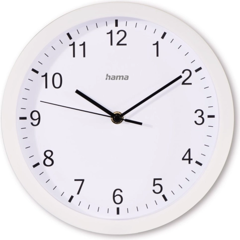 Wandklok Elba 25 cm wit