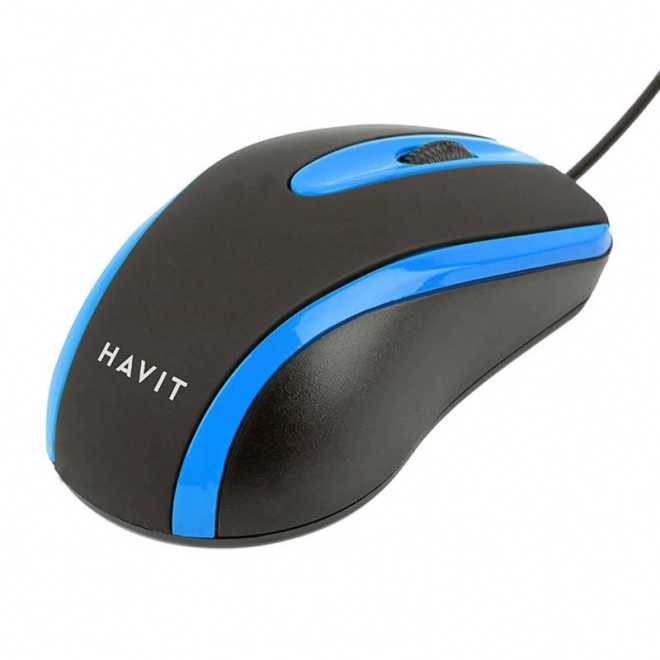 Optische muis Havit zwart en blauw