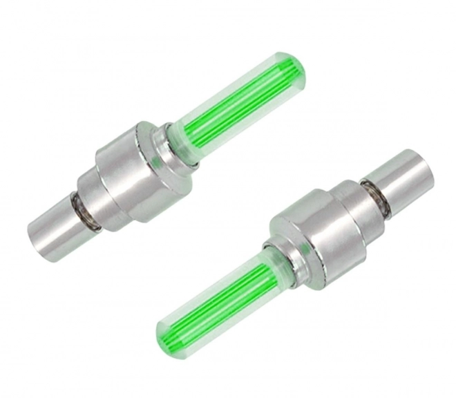 Lichtgevende ventieldopjes 2 stuks groen