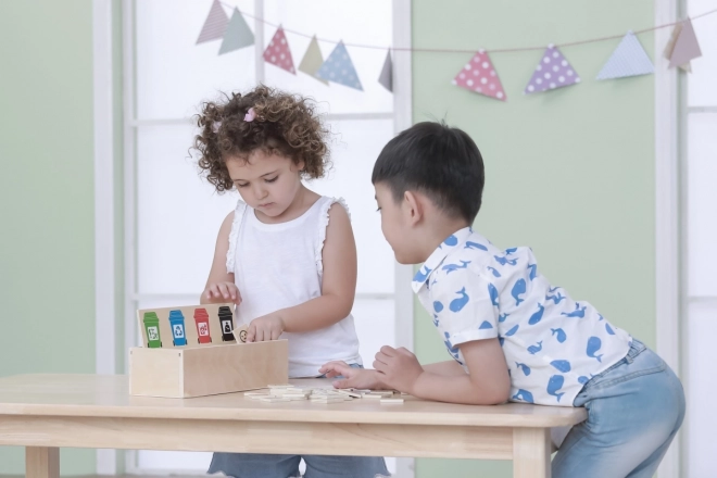 VIGA houten spel voor afvalscheiding leren