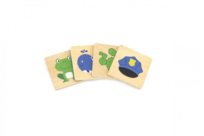 Houten educatief spel Kleuren en vormen sorteren en matchen
