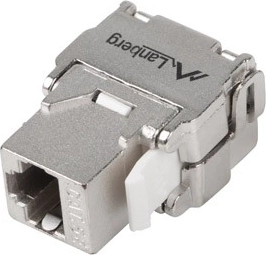 Keystone RJ45 FTP Cat.5e tool-free jack 180° for mounting box