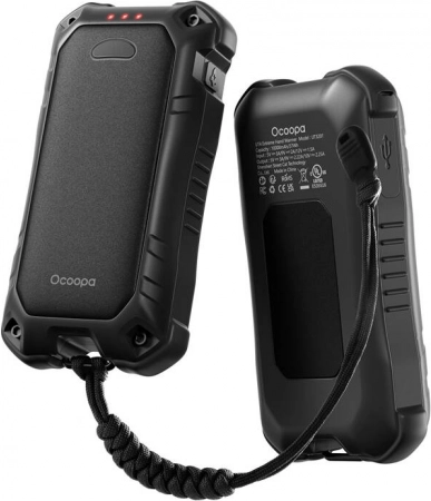 Ocoopa Handwärmer mit Powerbank 10.000 mAh, Schwarz