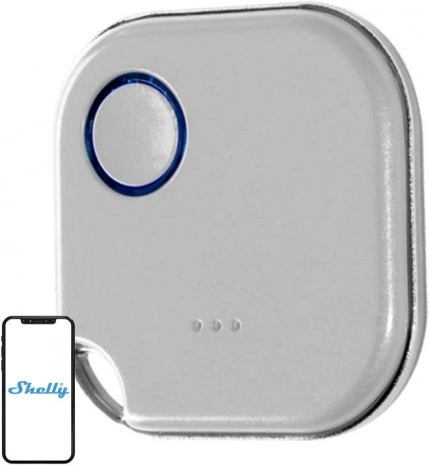 Shelly BLU Button 1 bouton sans fil pour actions et scènes (blanc)