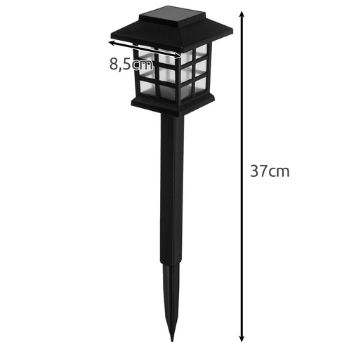 Solar tuinlampen LED – set van 6 huizen