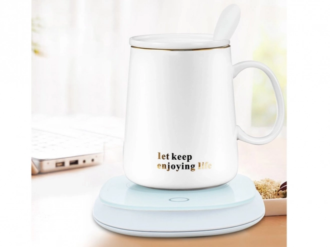 Elektrische kopjeswarmer voor thee en koffie