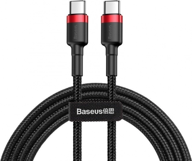 Baseus USB-C cable for fast charging and data transfer black/red