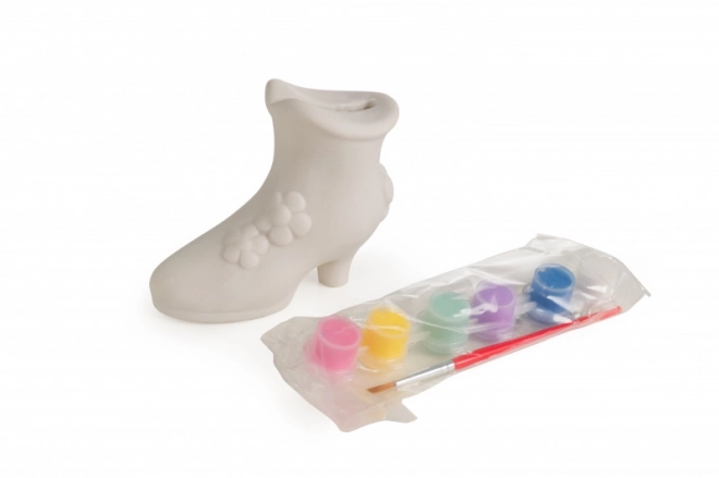 Creatieve set Spaarpot Schoen om te Beschilderen