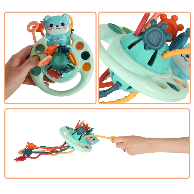 Silicone strings with different textures