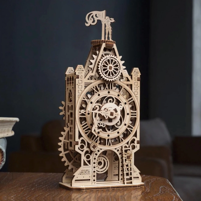 Puzzle mécanique en bois 3D Ugears Tour de l'Horloge
