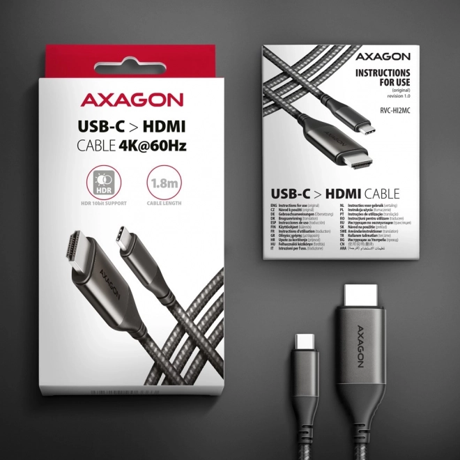 Adapter USB-C zu HDMI 4K/60Hz 1,8m