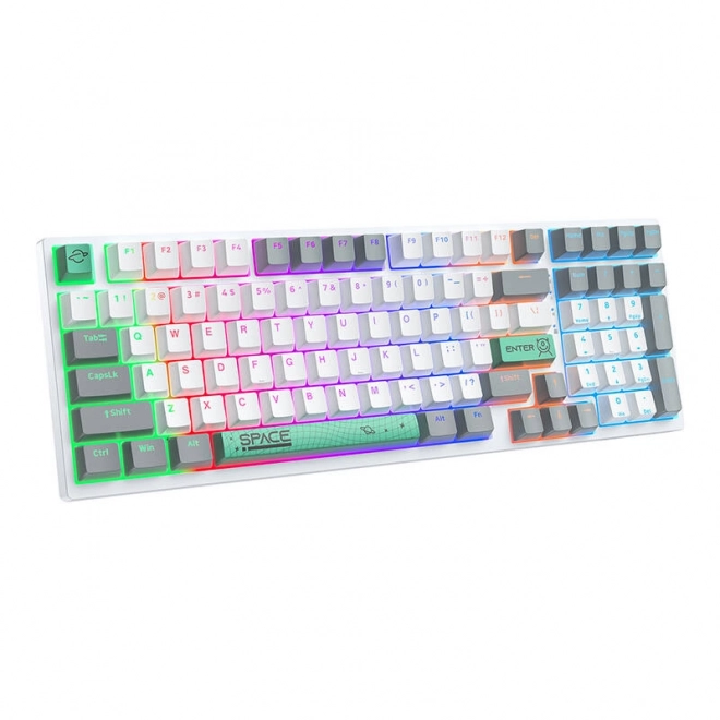 Mechanisch toetsenbord ONIKUMA G38, 98 toetsen, USB-kabel, wit