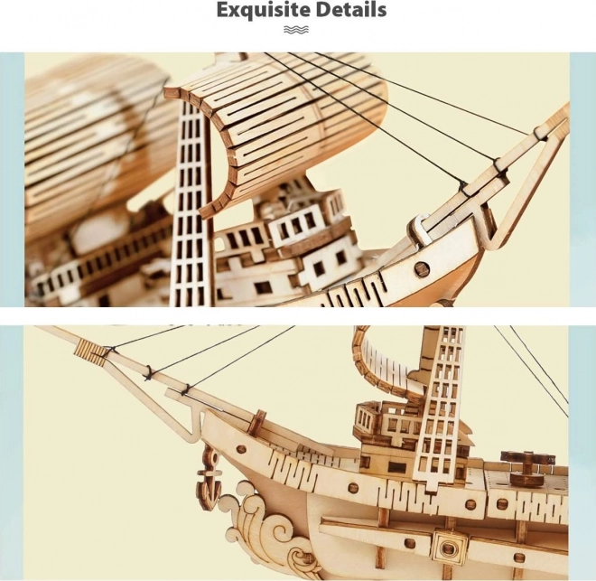 Zeilboot - 3D houten bouwpakket