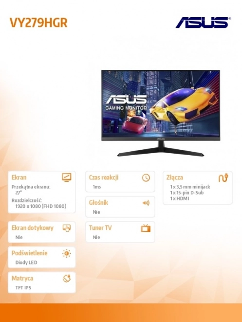 Monitor 27 inch VY279HGR IPS HDMI 120Hz FHD