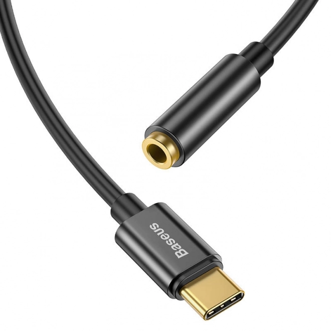 Baseus L54 USB-C mini-jack 3,5 mm geluidsadapter - zwart