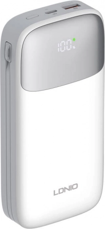 Powerbank LDNIO 22,5W 20000mAh met USB‑C en Lightning
