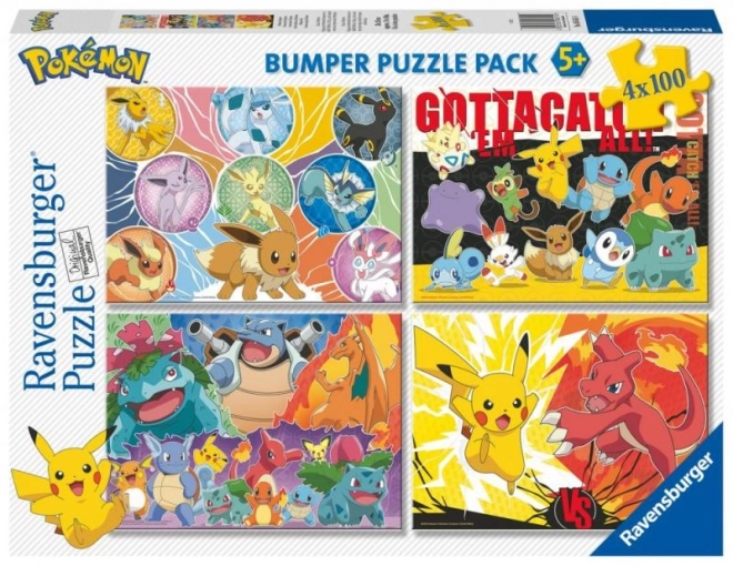 Pokémon-Puzzle 4x100 Teile