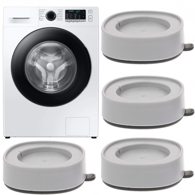 Anti-Vibrationsmatten für Waschmaschine und Geschirrspüler Set, 4 Stück