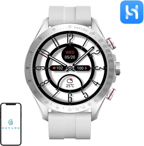 Slim horloge Haylou Solar Pro – zilver