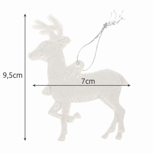 Festive Reindeer Bauble Set